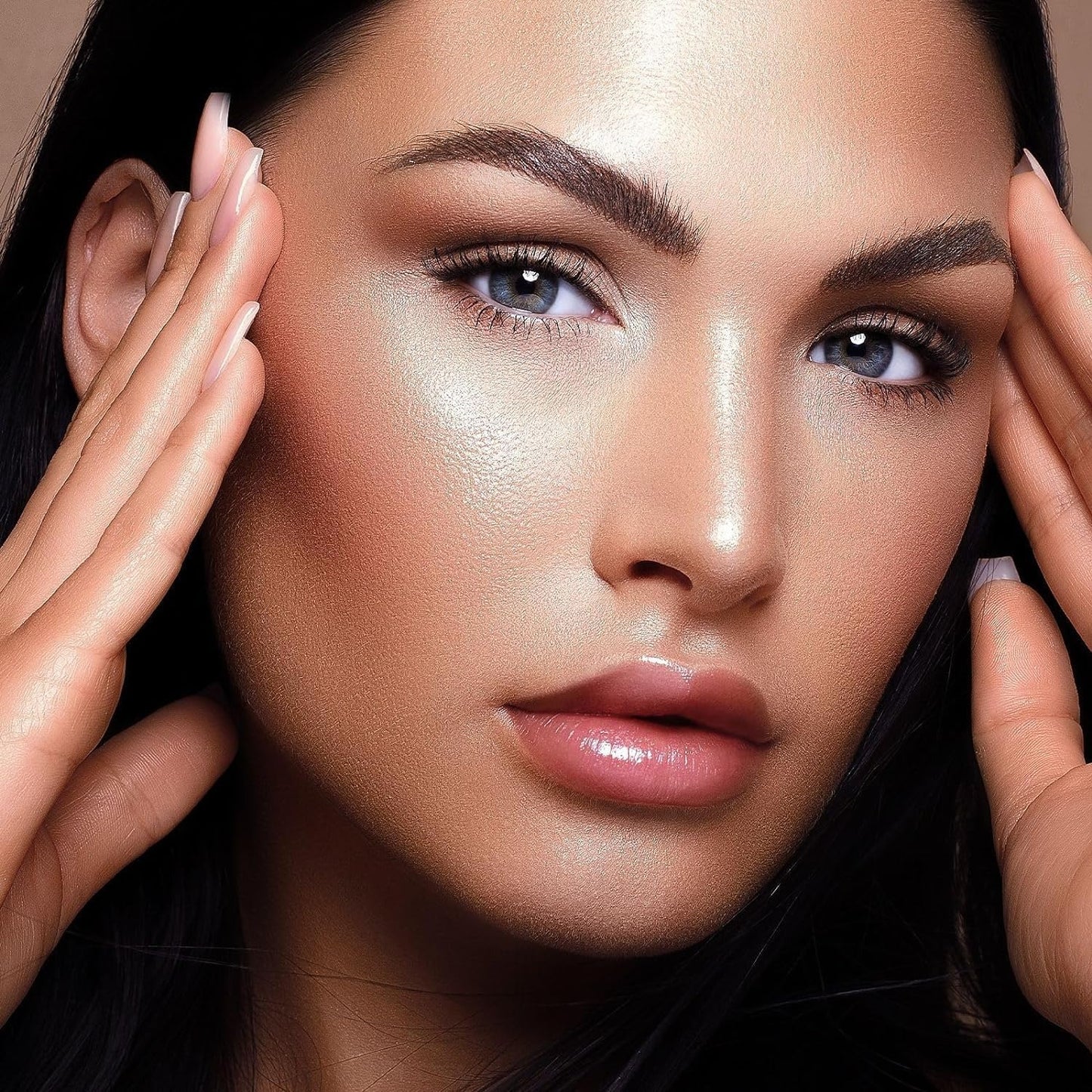 URQT Highly Pigmented Liquid Contour - Built-in Sponge Tip Sculpted Complexion Wand With Long Lasting Natural Buildable Highlighters and Bronzer (Contour+Blush+Highlighter)