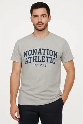 PowderCore Athletic Tee - Heather Gray for Ultimate Performance and Comfort EW-000557