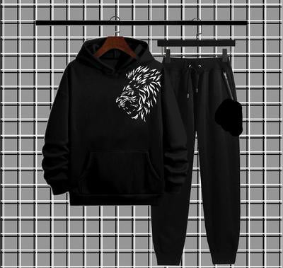 Men's Fleece Printed Hoodie