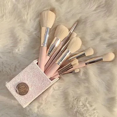 11 Pcs Makeup Brushes Set - Perfect Makeup Accessory for Blending, Contouring, and Eye Makeup