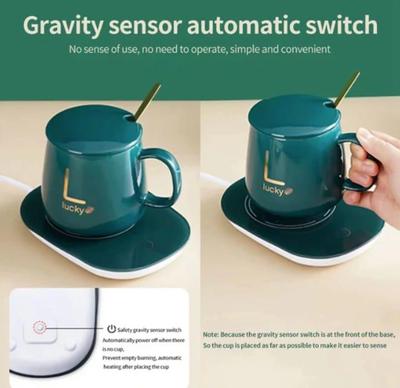 Elegant Ceramic Mug Set With Intelligent Heating And Spoon