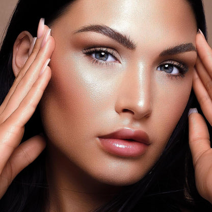 URQT Highly Pigmented Liquid Contour - Built-in Sponge Tip Sculpted Complexion Wand With Long Lasting Natural Buildable Highlighters and Bronzer (Contour+Blush+Highlighter)