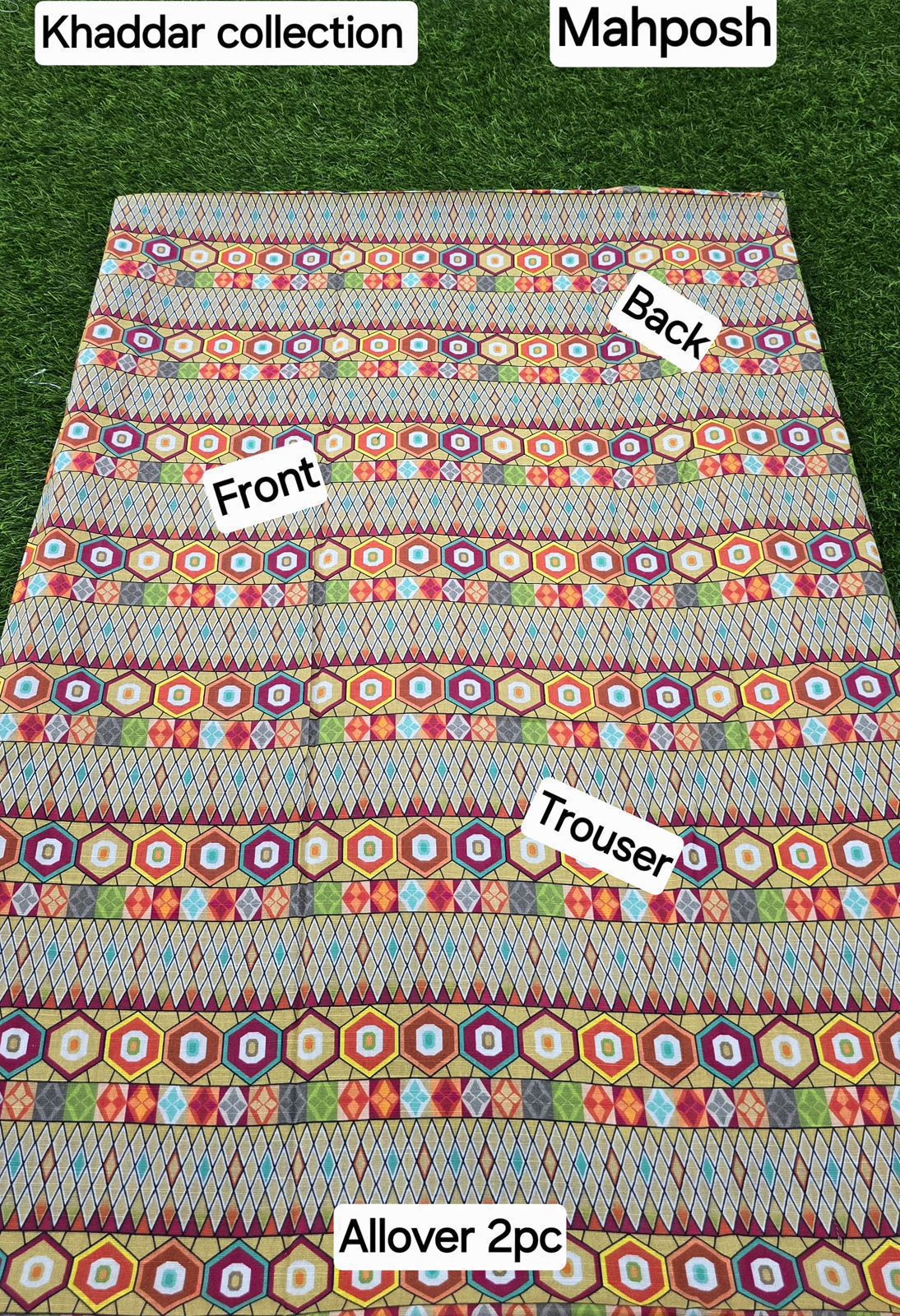 women 2pcs khaddar dress