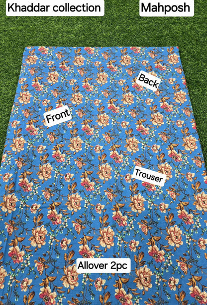 women 2pcs khaddar dress