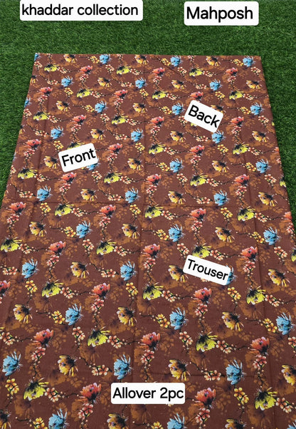 women 2pcs khaddar dress