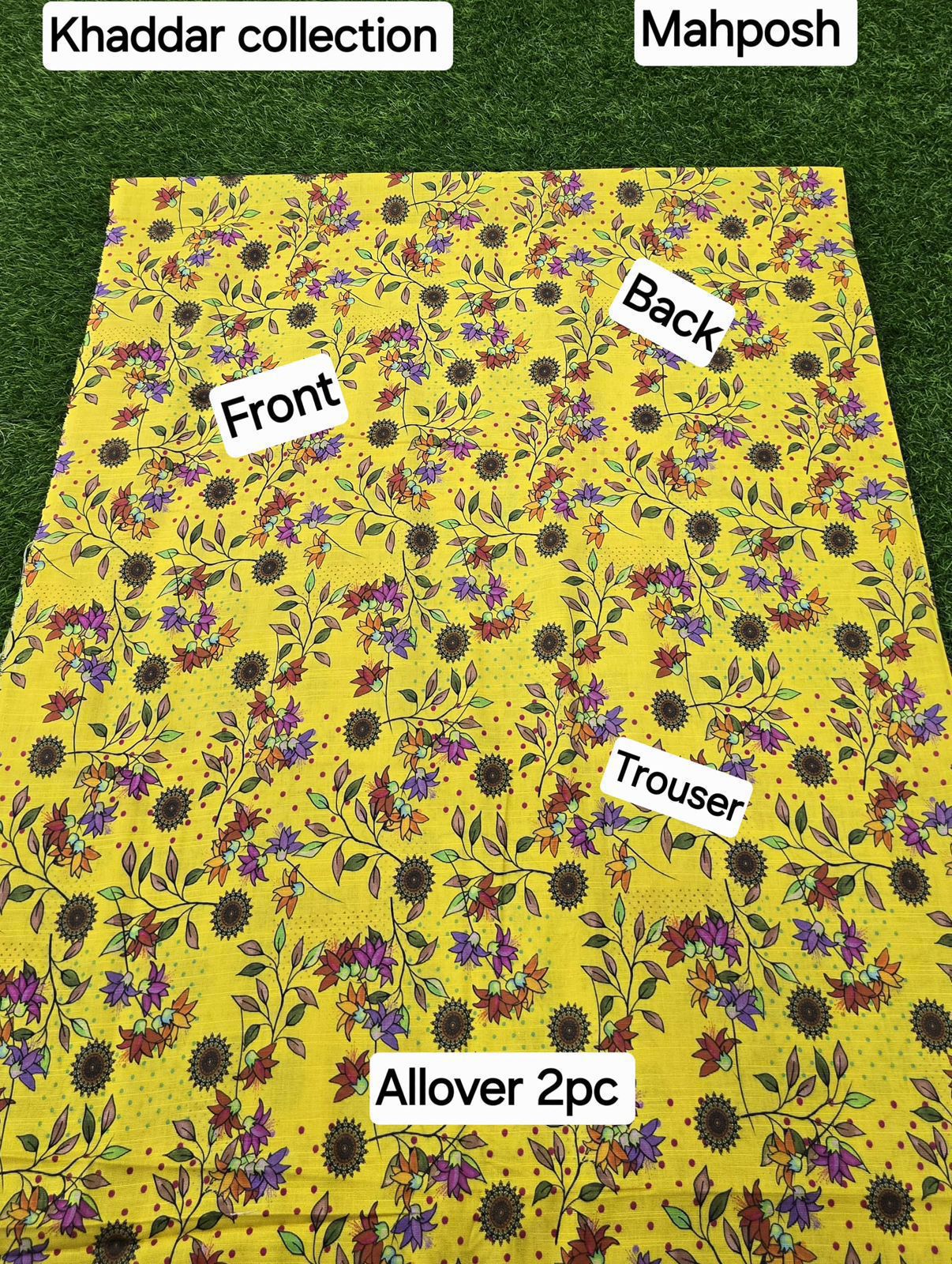 women 2pcs khaddar dress