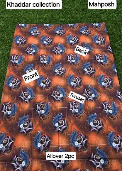 women 2pcs khaddar dress