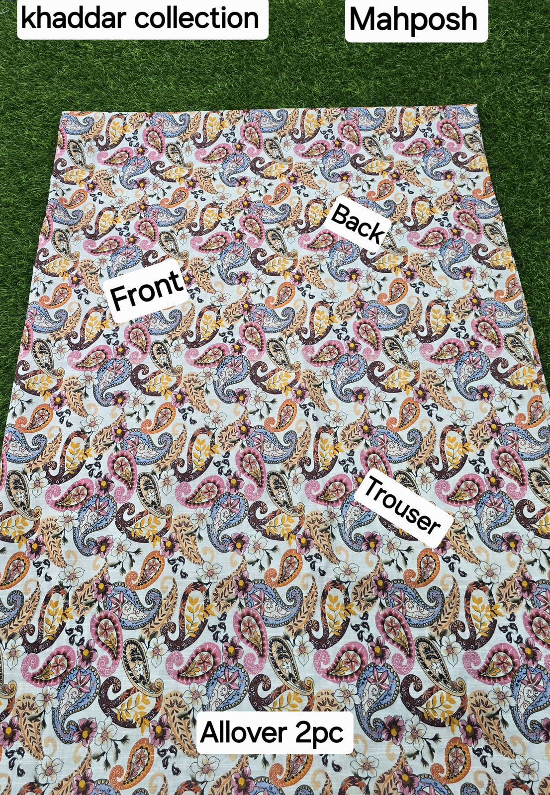 women 2pcs khaddar dress