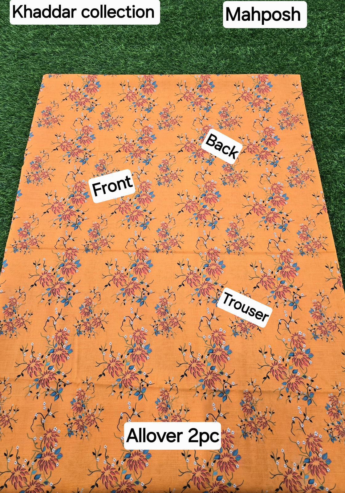 women 2pcs khaddar dress