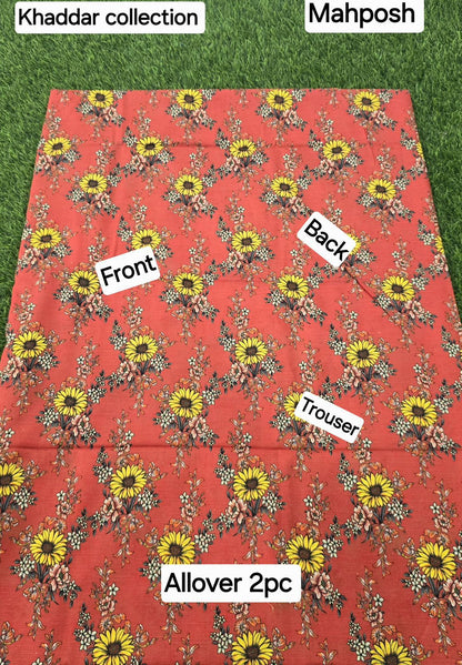 women 2pcs khaddar dress