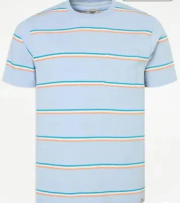 Men's Cotton Striped Round Neck T-Shirt