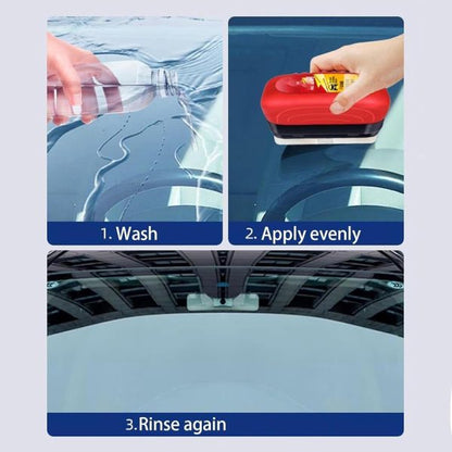 Universal Glass Cleaner,clear Vision Car Glass Oil Film Cleaner Brush For Windshield